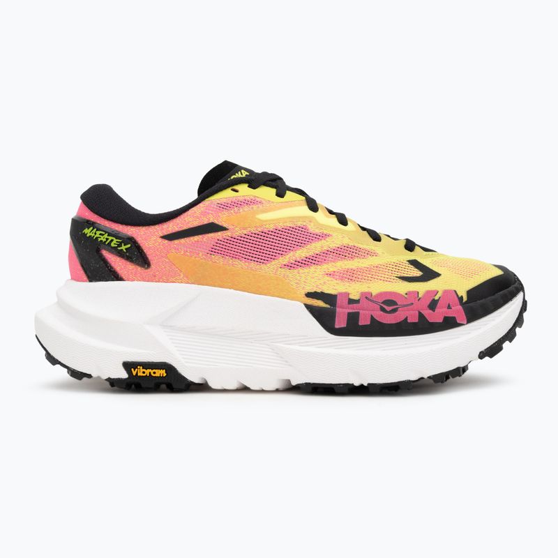 Pánske bežecké topánky Hoka Mafate X neon hoka citrus/neon rose 2