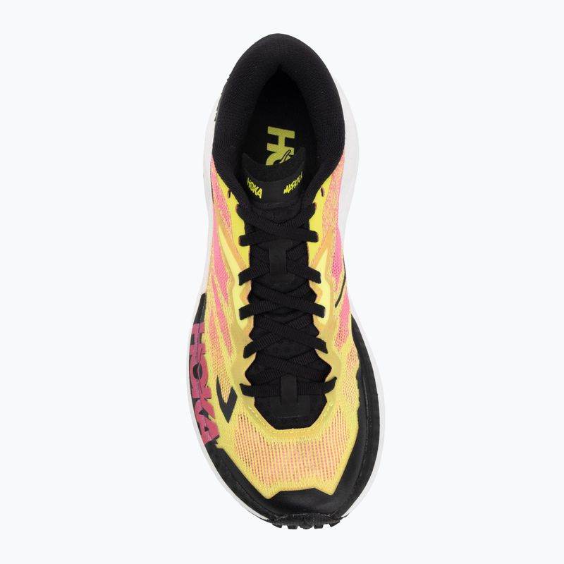 Pánske bežecké topánky Hoka Mafate X neon hoka citrus/neon rose 5