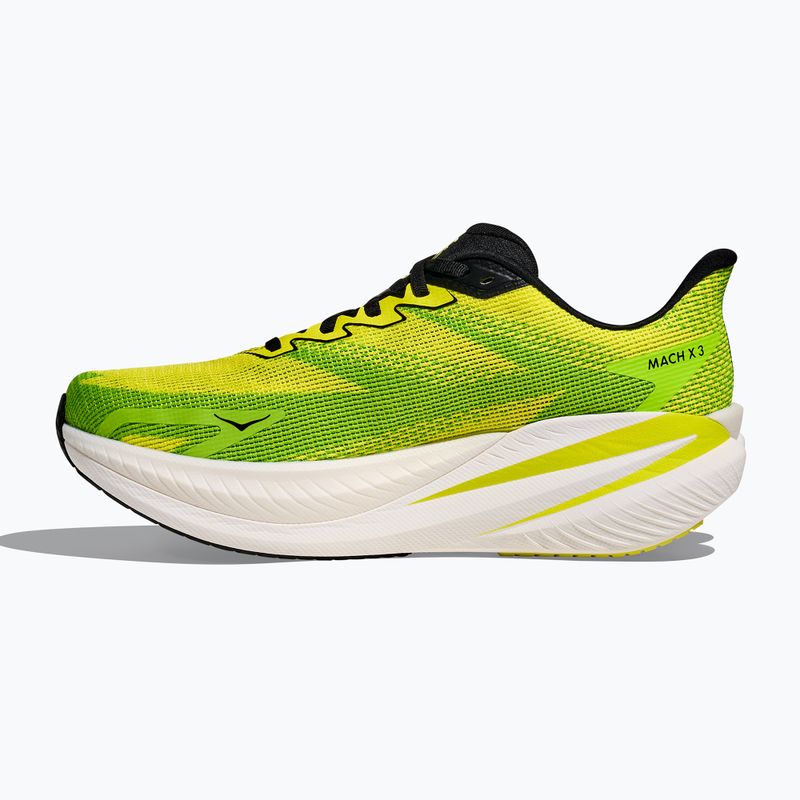Pánske bežecké topánky Hoka Mach X 3 neon hoka citrus/neon lime 3