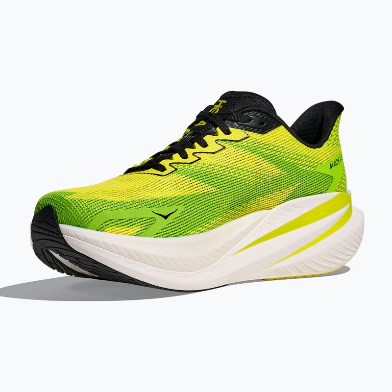 Pánske bežecké topánky Hoka Mach X 3 neon hoka citrus/neon lime 4