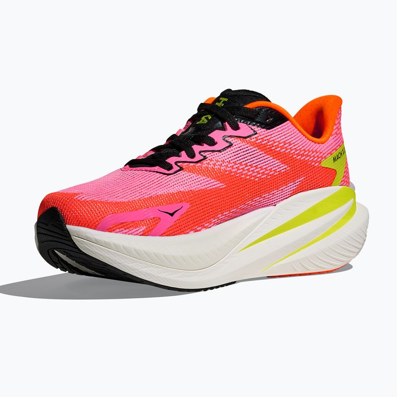 Dámske bežecké topánky Hoka Mach X 3 neon rose/neon tangerine 4