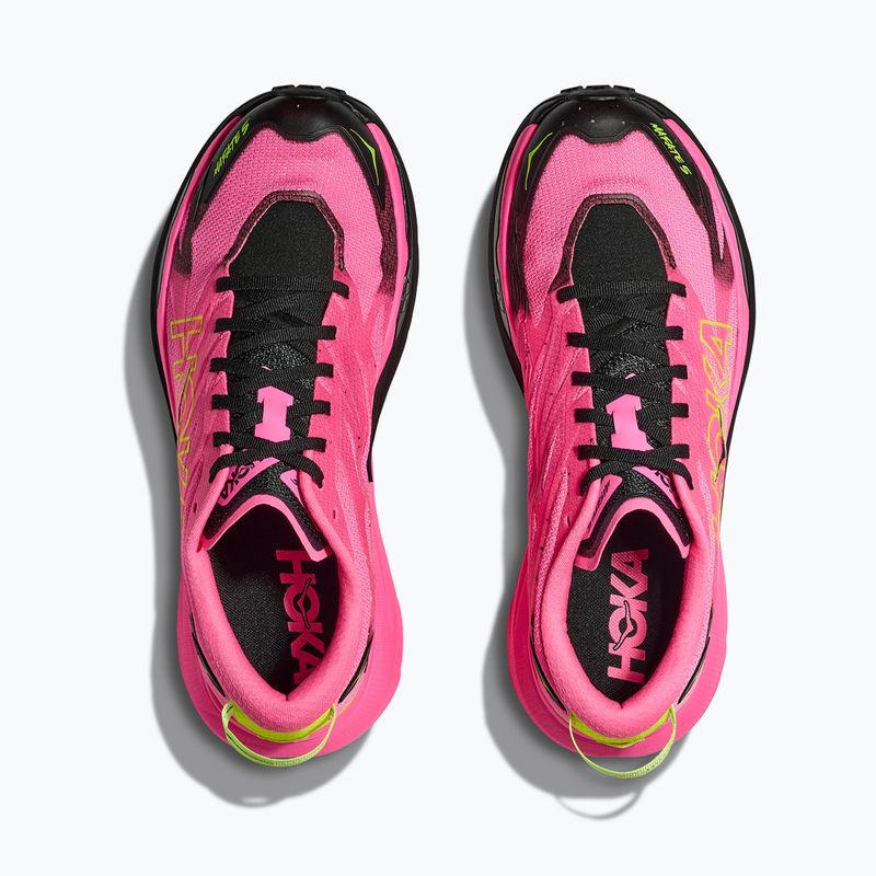 Pánske bežecké topánky HOKA Mafate 5 neon rose/black 8
