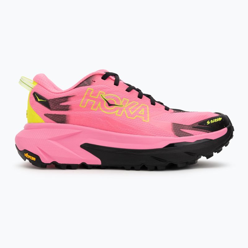 Pánske bežecké topánky HOKA Mafate 5 neon rose/black 2