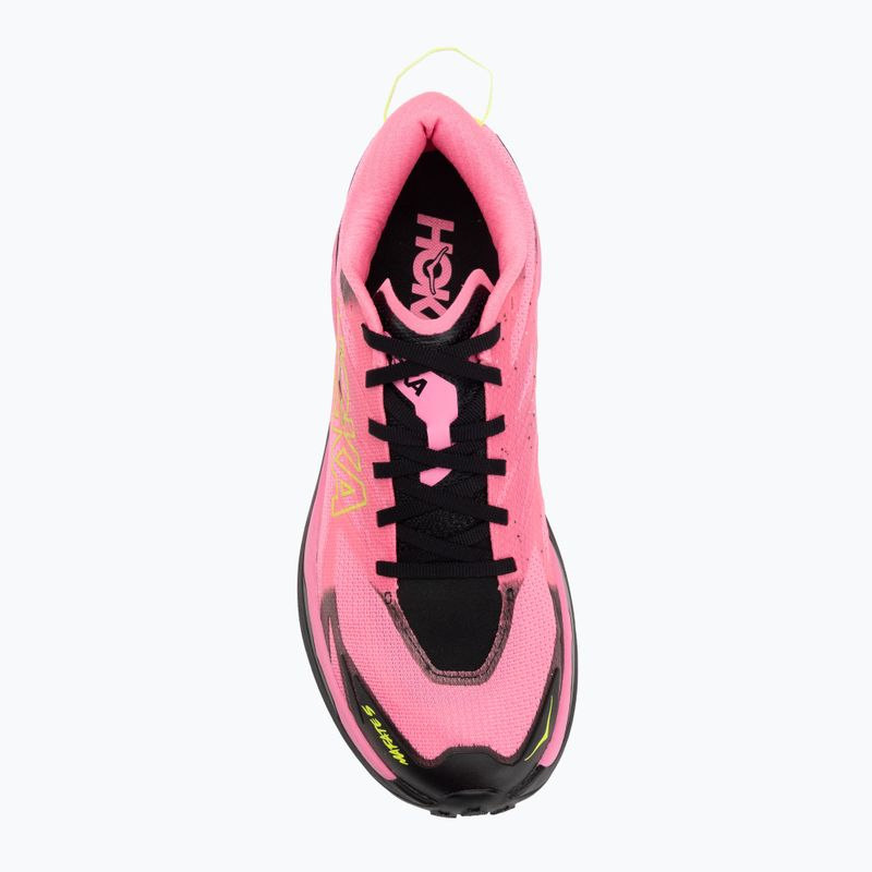 Pánske bežecké topánky HOKA Mafate 5 neon rose/black 5