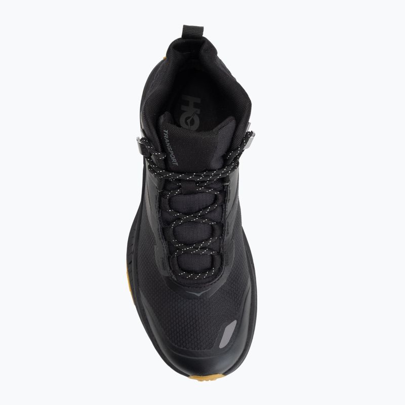 Pánske turistické topánky HOKA Transport Hike GTX black/black 5