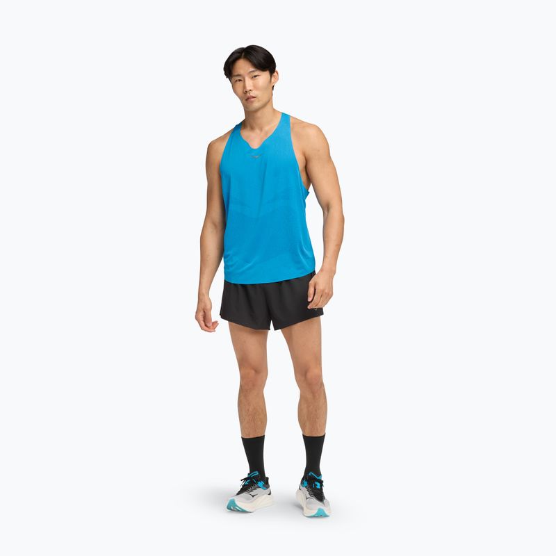 Pánske bežecké tričko HOKA Race Singlet hoka blue 2