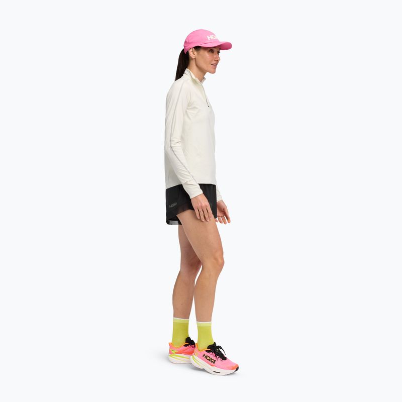 Dámska bežecká mikina HOKA GlideTech Quarter Zip ruffle salt 2