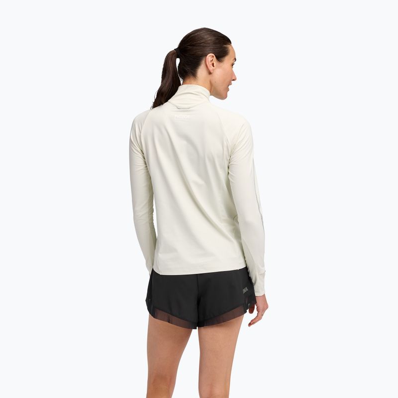 Dámska bežecká mikina HOKA GlideTech Quarter Zip ruffle salt 3