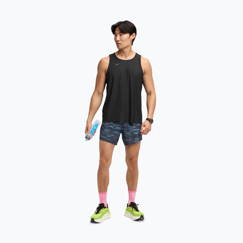 Pánske bežecké šortky HOKA Glide 5" blue blurr 2