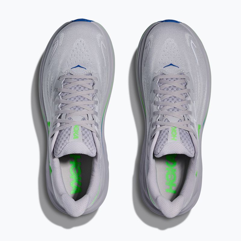 Pánske bežecké topánky HOKA Clifton 10 ash grey/neon green 7