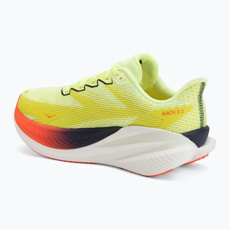 Dámske  bežecké topánky Hoka Mach X 3 Nneon yuzu/squid ink 3