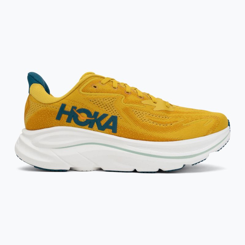 Pánske bežecké topánky HOKA Clifton 10 yellow gold/tidal wave 2