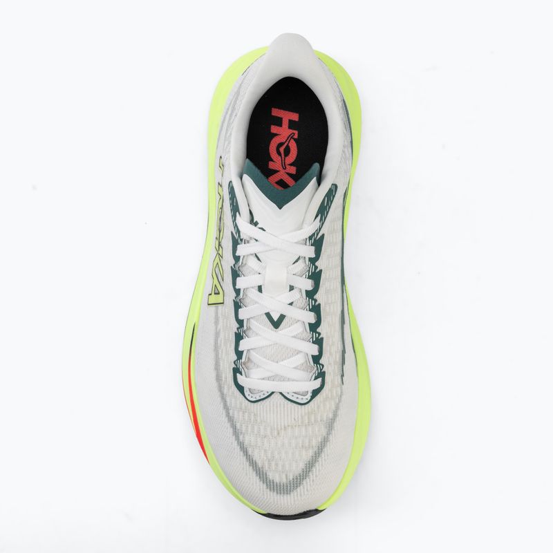 Pánske bežecké topánky HOKA Mach 7 Wide frost/neon yuzu 5