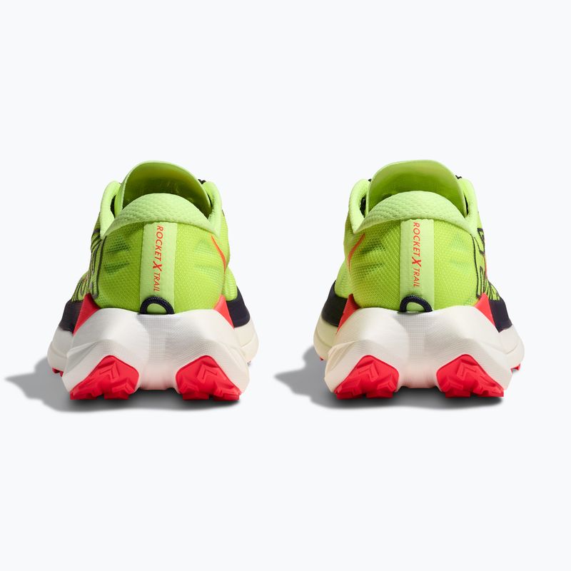 Pánske bežecké topánky HOKA Rocket X Trail neon Yuzu/neon flame 6
