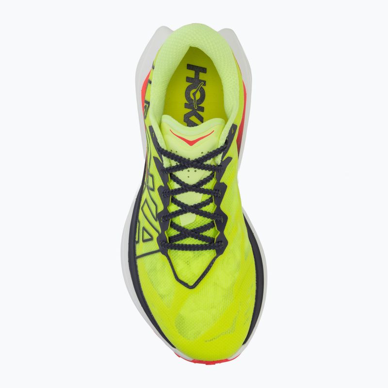 Pánske bežecké topánky HOKA Rocket X Trail neon Yuzu/neon flame 5