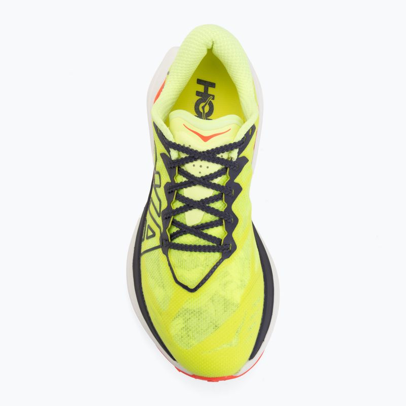 Dámske bežecké topánky HOKA Rocket X Trail neon yuzu/neon flame 5