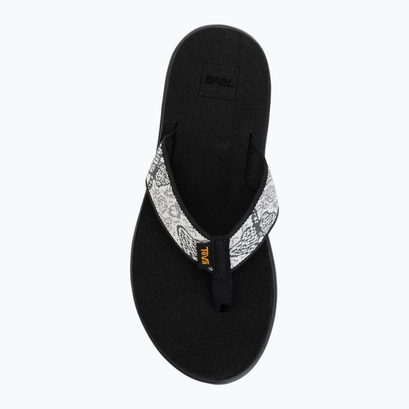 Dámske žabky Teva Voya Enchanted Forest Black/White 5