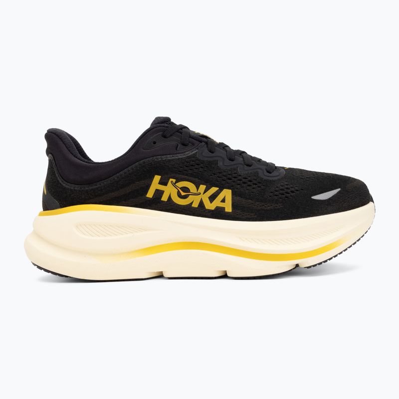 Pánske bežecké topánky Hoka Bondi 9 carbon black/yellow gold 2
