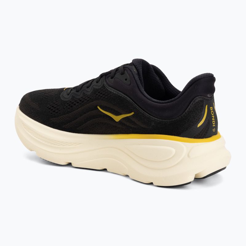 Pánske bežecké topánky Hoka Bondi 9 carbon black/yellow gold 3