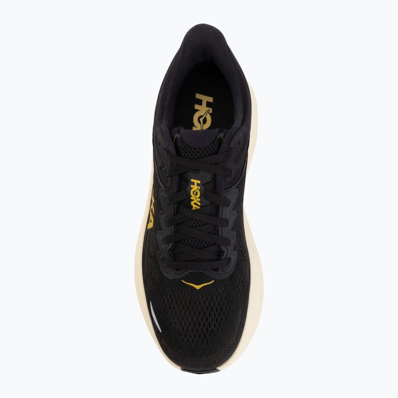 Pánske bežecké topánky Hoka Bondi 9 carbon black/yellow gold 5