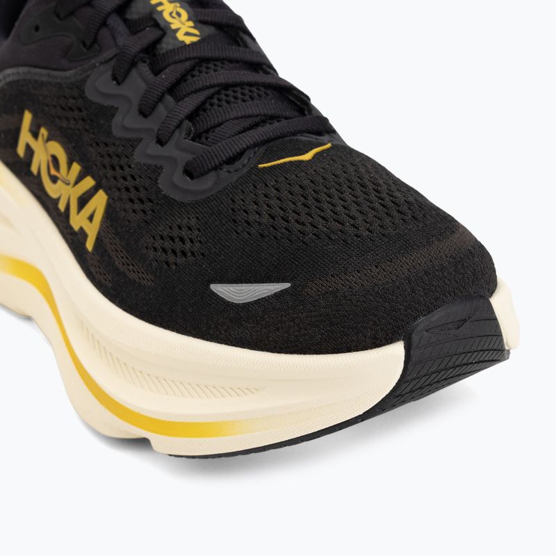 Pánske bežecké topánky Hoka Bondi 9 carbon black/yellow gold 7