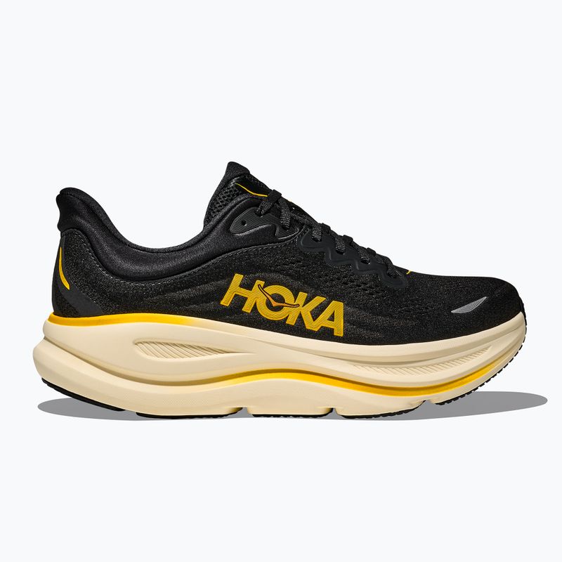 Pánske bežecké topánky Hoka Bondi 9 carbon black/yellow gold 2