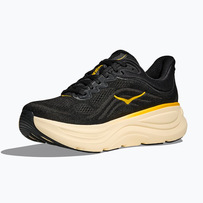 Pánske bežecké topánky Hoka Bondi 9 carbon black/yellow gold 4