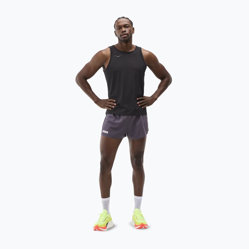 Pánske bežecké šortky HOKA Race Day Split squid ink 2