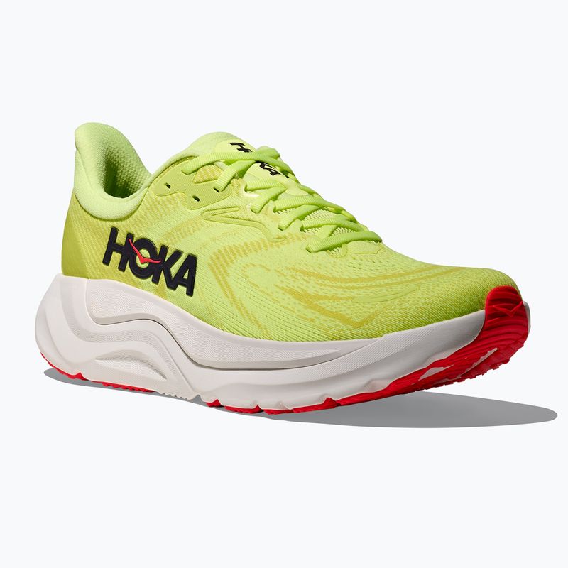 Pánske bežecké topánky HOKA Arahi 8 Wide neon yuzu/neon flame