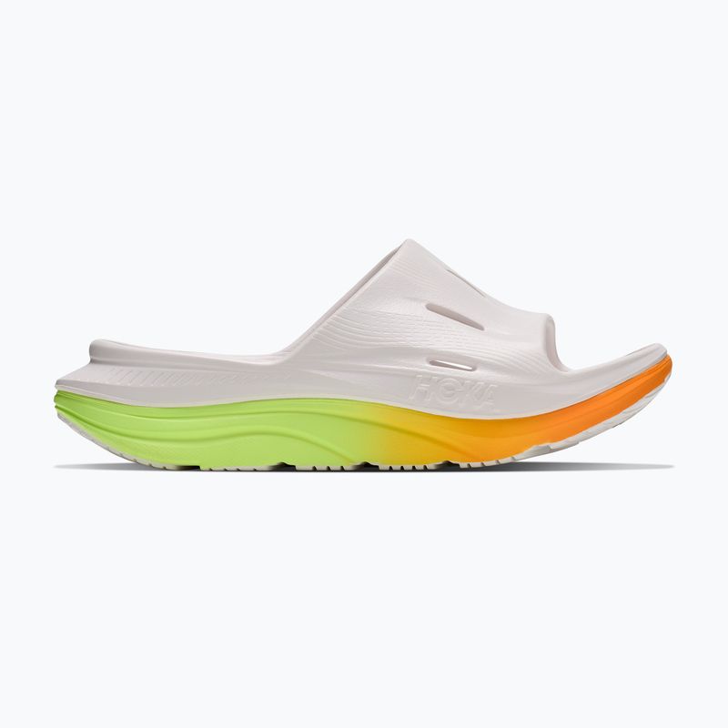Šľapky HOKA Ora Recovery Slide 3 white/neon yuzu 2