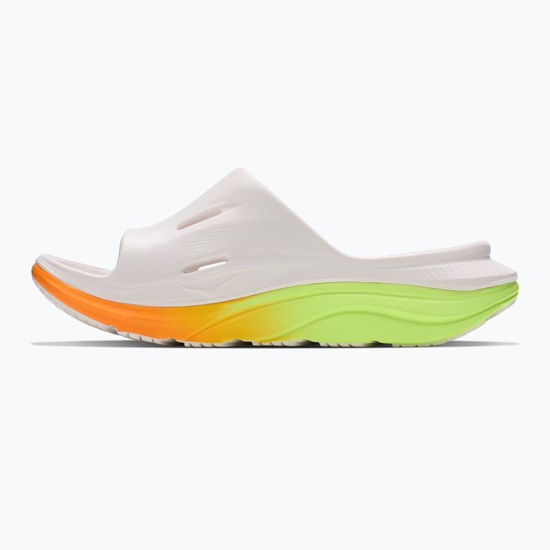 Šľapky HOKA Ora Recovery Slide 3 white/neon yuzu 3