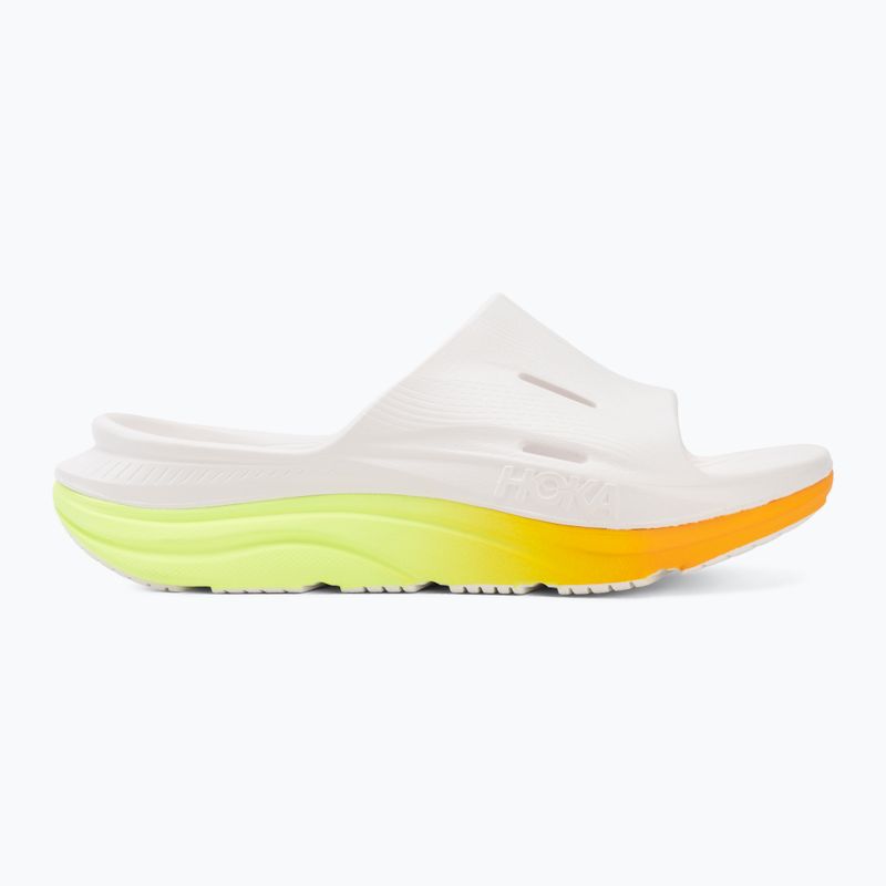 Šľapky HOKA Ora Recovery Slide 3 white/neon yuzu 2