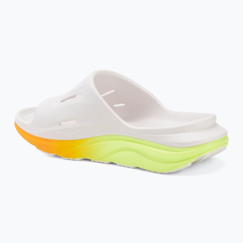 Šľapky HOKA Ora Recovery Slide 3 white/neon yuzu 3