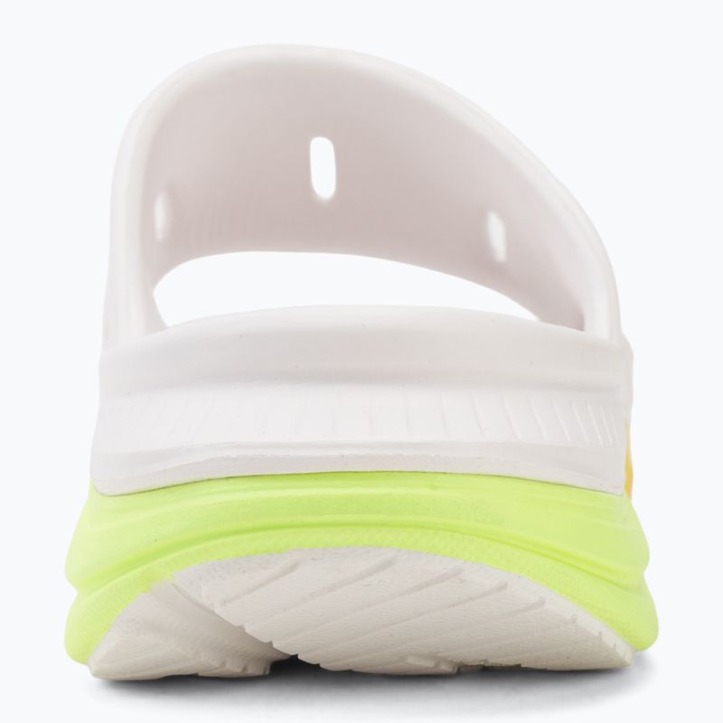 Šľapky HOKA Ora Recovery Slide 3 white/neon yuzu 6