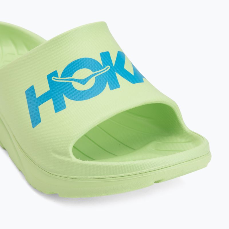 Šľapky HOKA Ora Athletic tart apple/skyward blue 7