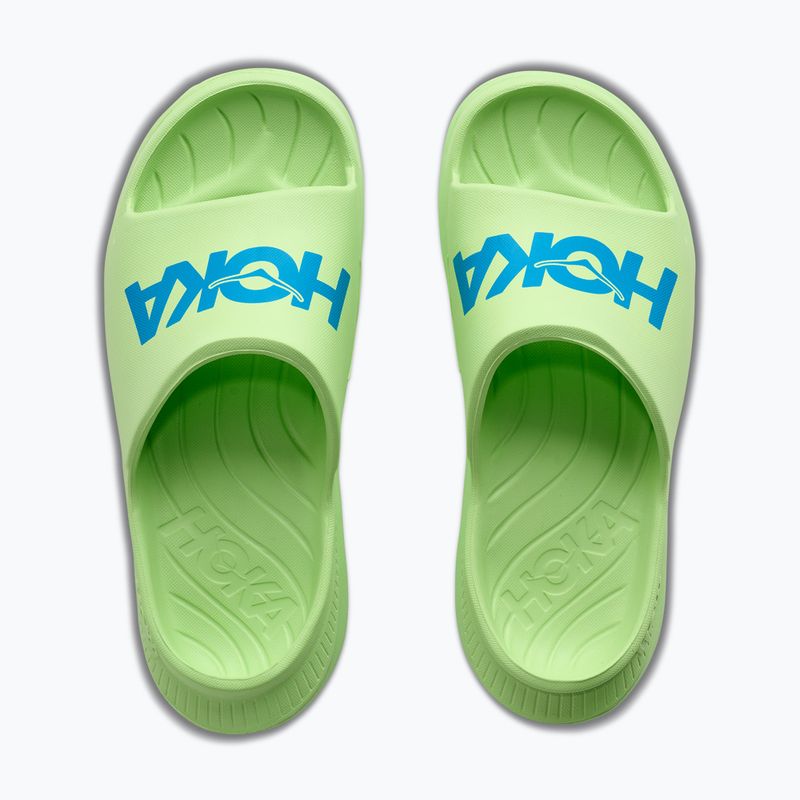 Šľapky HOKA Ora Athletic tart apple/skyward blue 7