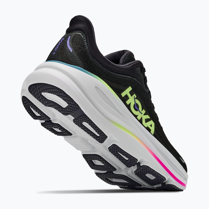Pánske bežecké topánky HOKA Bondi 9 black/neon yuzu 3