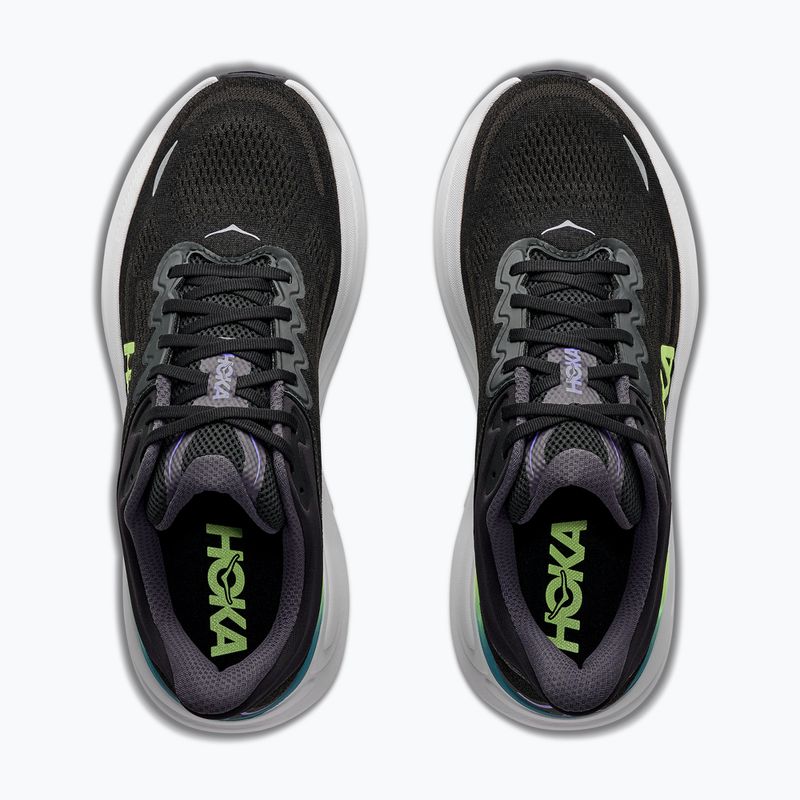 Pánske bežecké topánky HOKA Bondi 9 black/neon yuzu 5