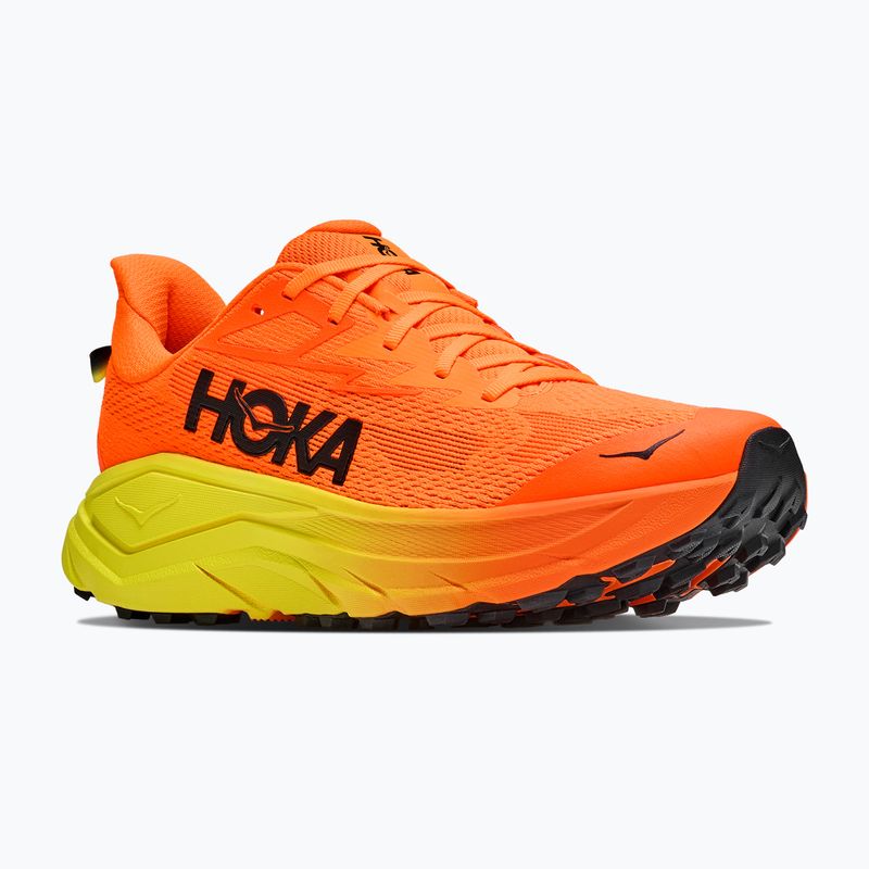 Pánske bežecké topánky HOKA Challenger 8 Wide neon tangerine/hoka citrus