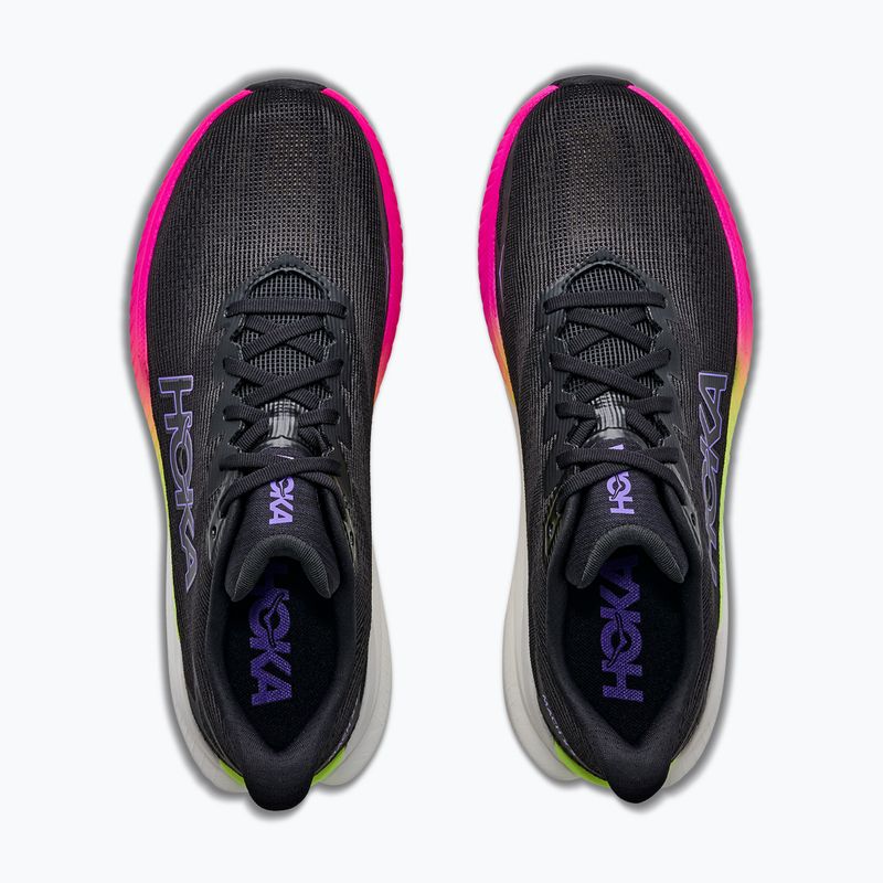 Pánske bežecké topánky HOKA Mach X 3 black/neon nebula 8