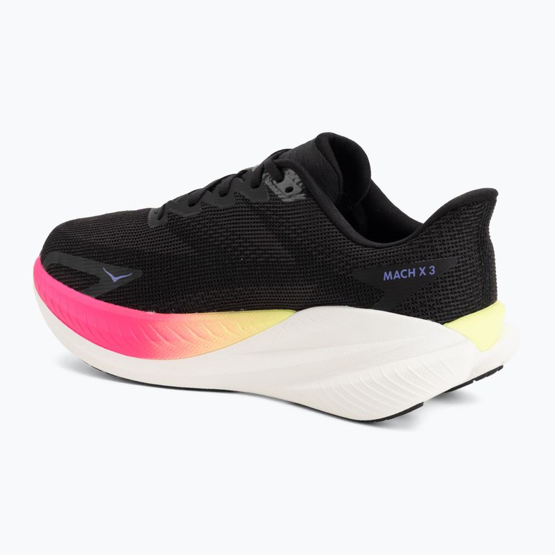 Pánske bežecké topánky HOKA Mach X 3 black/neon nebula 3