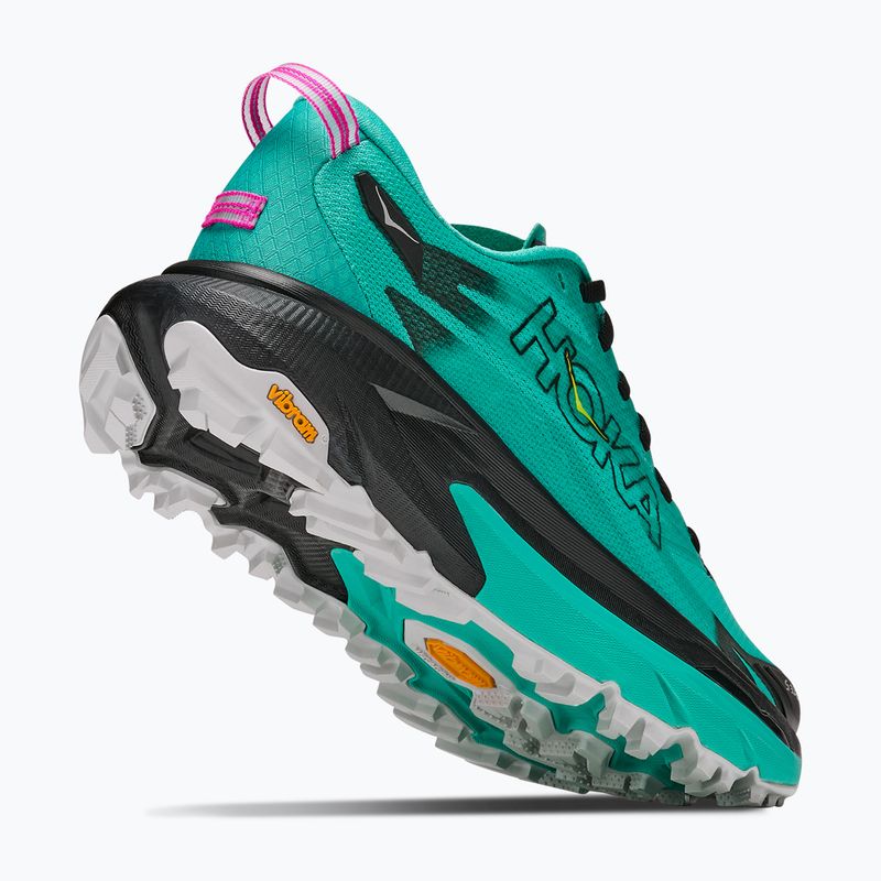 Dámske bežecké topánky HOKA Mafate 5 black/electric aqua 5
