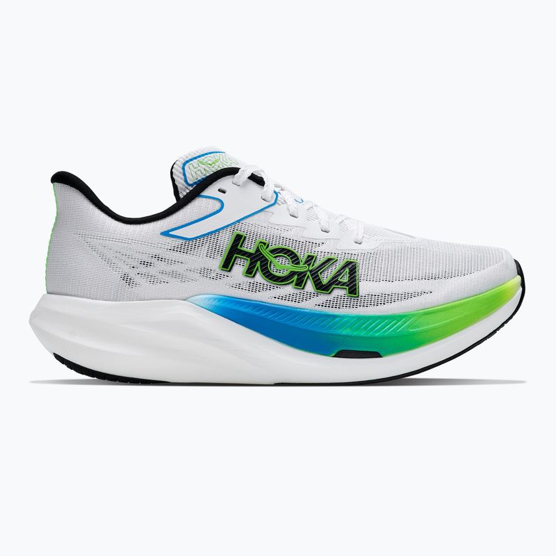 Bežecké topánky HOKA Rocket X 3 frost/electric lime 2