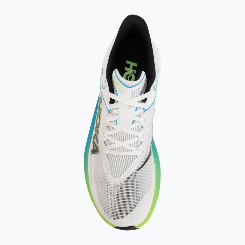 Bežecké topánky HOKA Rocket X 3 frost/electric lime 5