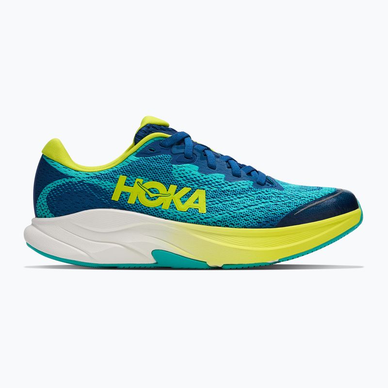 Detské bežecké topánky HOKA Rincon 4 electric aqua/neon hoka citrus 2