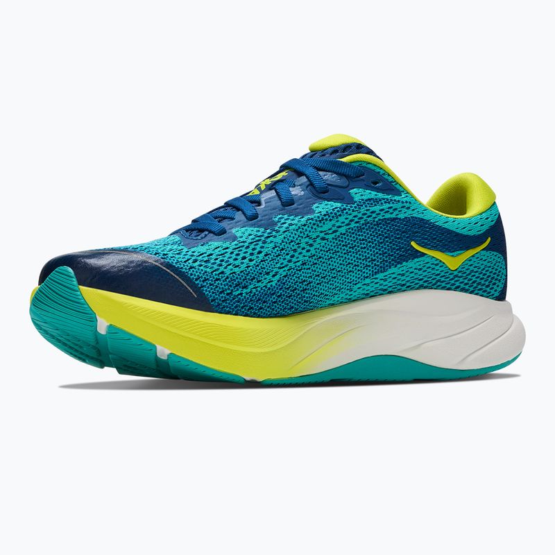 Detské bežecké topánky HOKA Rincon 4 electric aqua/neon hoka citrus 4