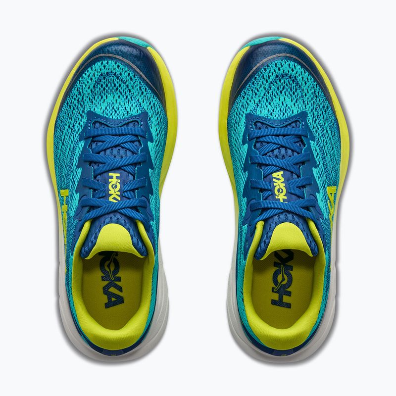 Detské bežecké topánky HOKA Rincon 4 electric aqua/neon hoka citrus 8