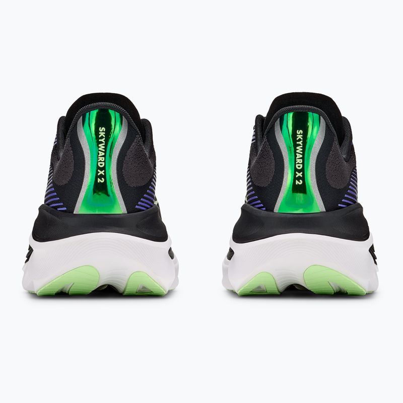 Pánske bežecké topánky HOKA Skyward X 2 carbon black/neon nebula 6