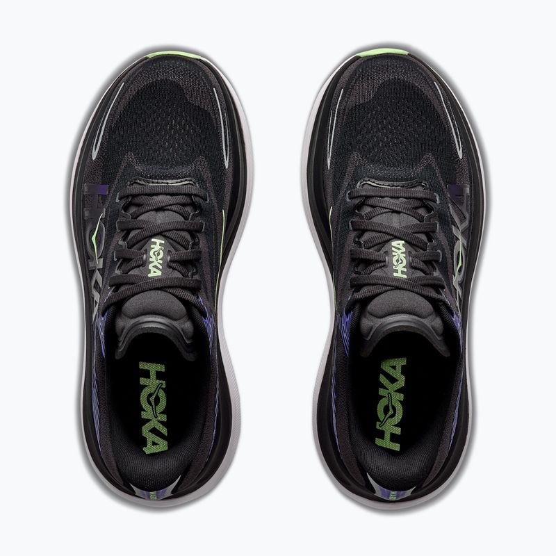 Pánske bežecké topánky HOKA Skyward X 2 carbon black/neon nebula 8