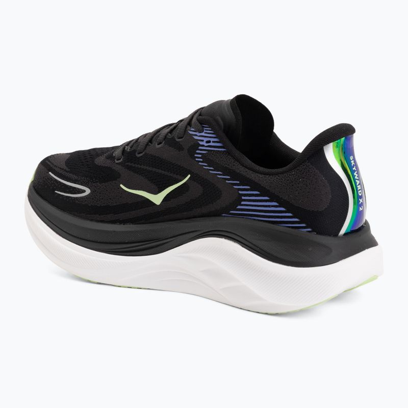 Pánske bežecké topánky HOKA Skyward X 2 carbon black/neon nebula 3